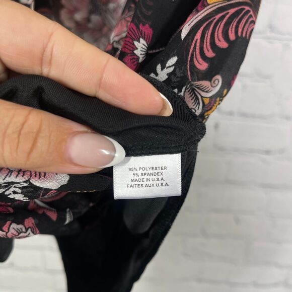 Misa Bodysuit Women XS Sleeveless Sheer Floral Cottage Whimsical Prairie Top - Picture 5 of 16